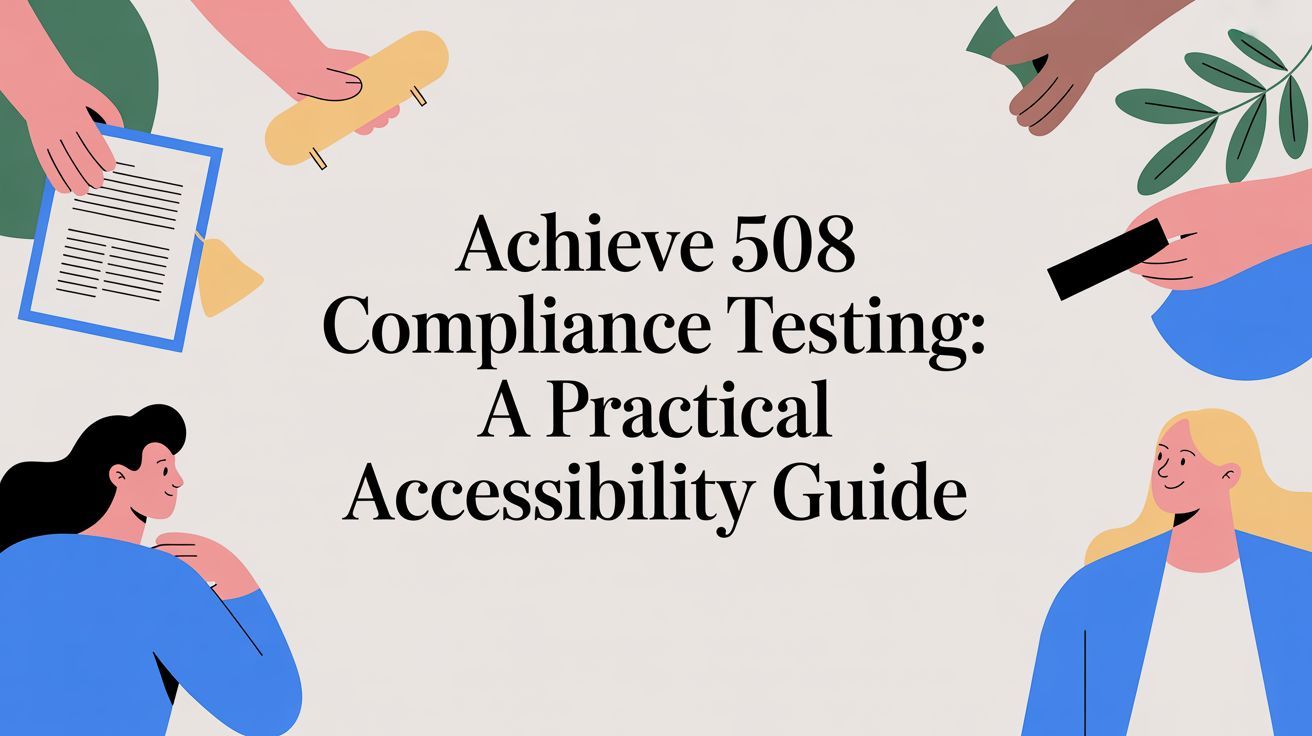 Achieve 508 compliance testing: A Practical Accessibility Guide