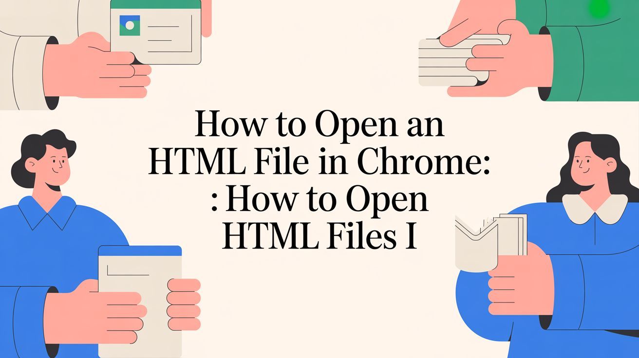 How to open an html file in chrome: How to Open HTML Files i